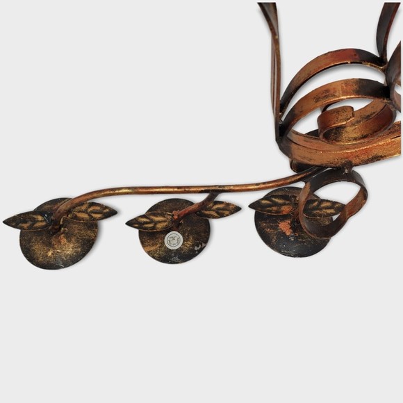 Vintage Braided And Twisted Metal Reindeer Candle Holder Christmas Decoration - Picture 10 of 12